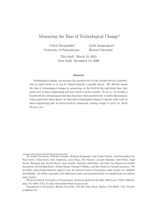 Measuring the Bias of Technological Change