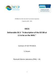 ISECA Deliverable D2.3  “A description of the EO DB at