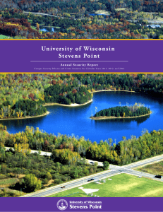 University  of Wisconsin Stevens Point Annual Security Report