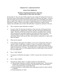 FREQUENTLY ASKED QUESTIONS EXECUTIVE ORDER #54 Relating to Supplemental Mandatory Reporting