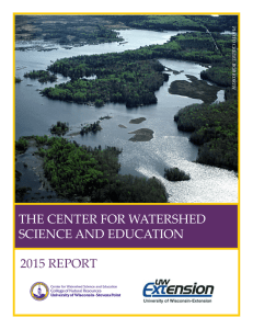THE CENTER FOR WATERSHED SCIENCE AND EDUCATION 2015 REPORT PH