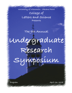 Undergraduate Research Symposium College of