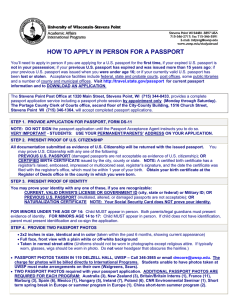 HOW TO APPLY IN PERSON FOR A PASSPORT