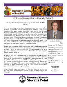 FALL NEWSLETTER 2011