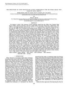 THE STRUCTURE OF FOUR MOLECULAR CLOUD COMPLEXES IN THE BU-FCRAO... GALACTIC RING SURVEY