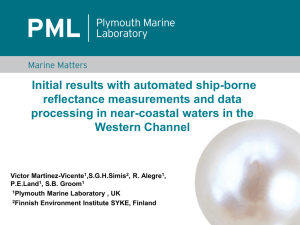 Initial results with automated ship-borne reflectance measurements and data
