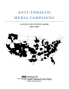 ANTI-TOBACCO MEDIA CAMPAIGNS  A STATE-BY-STATE LOOK