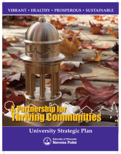 Thriving Communities A Partnership for University Strategic Plan