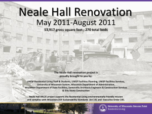 Neale Hall Renovation May 2011-August 2011