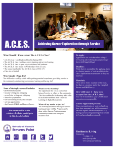A.C.E.S. Achieving Career Exploration through Service