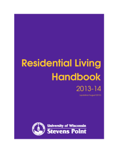 Residential Living Handbook 2013-14