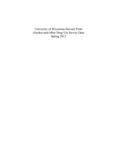 University of Wisconsin-Stevens Point Alcohol and Other Drug Use Survey Data