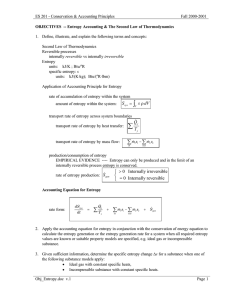 ES 201 - Conservation &amp; Accounting Principles Fall 2000-2001