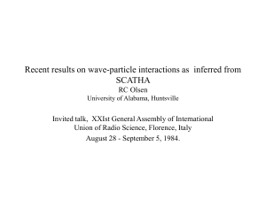 Recent results on wave-particle interactions as  inferred from SCATHA