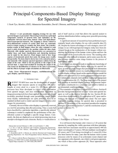 Principal-Components-Based Display Strategy for Spectral Imagery , Member, IEEE