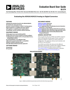 Evaluation Board User Guide UG-074