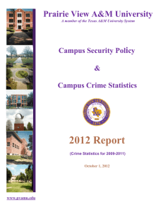 2012 Report Prairie View A&amp;M University i