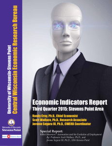 Economic Indicators Report conomic Research Bureau Central Wisconsin E