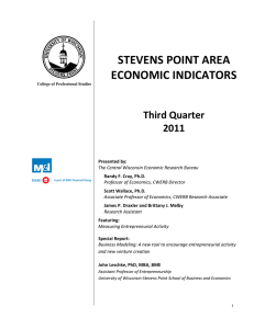 STEVENS POINT AREA ECONOMIC INDICATORS  Third Quarter