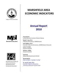 MARSHFIELD AREA ECONOMIC INDICATORS Annual Report 2010