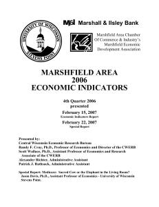 MARSHFIELD AREA 2006 ECONOMIC INDICATORS