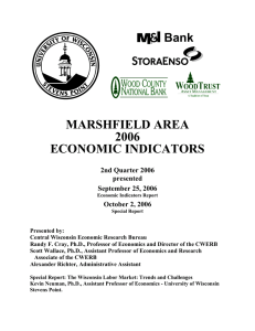 MARSHFIELD AREA 2006 ECONOMIC INDICATORS