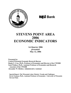 STEVENS POINT AREA 2006 ECONOMIC INDICATORS