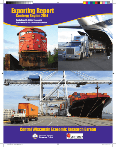 Exporting Report Central Wisconsin Economic Research Bureau Centergy Region 2014