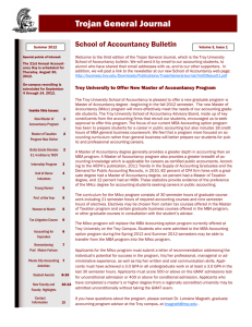 Trojan General Journal School of Accountancy Bulletin