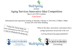 Aging Services Innovative Idea Competition