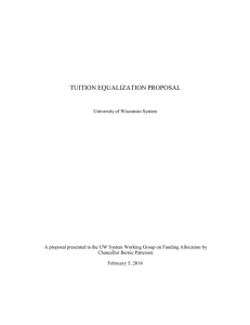 TUITION EQUALIZATION PROPOSAL