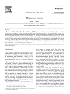 Microsensor clusters David J. Nagel* Microelectronics Journal