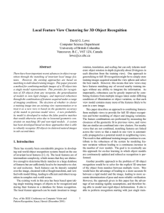 Local Feature View Clustering for 3D Object Recognition