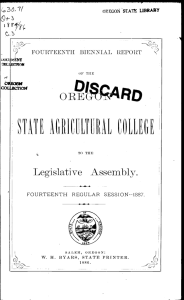 cow Legislative Assembly. FOURTEENTH BIENNIAL REPORT FOURTEENTH REGULAR SESSION--1887.