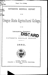 J!ScARD state Agricultural olleg Orego