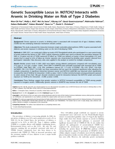 NOTCH2 Genetic Susceptible Locus in Interacts with