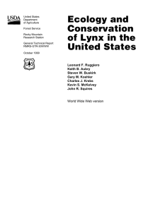 Ecology and Conservation of Lynx in the