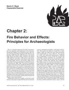 Chapter 2: Fire Behavior and Effects: Principles for Archaeologists Kevin C. Ryan