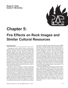 Chapter 5: Fire Effects on Rock Images and Similar Cultural Resources