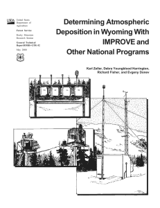 Determining Atmospheric Deposition in Wyoming With IMPROVE and Other National Programs