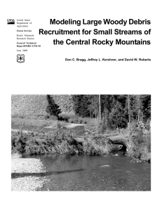 Modeling Large Woody Debris Recruitment for Small Streams of