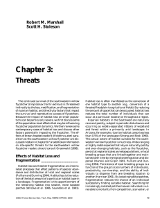 Chapter 3: Threats Robert M. Marshall Scott H. Stoleson