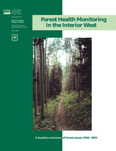 Forest Health Monitoring in the Interior West A baseline summary