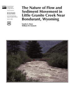 The Nature of Flow and Sediment Movement in Little Granite Creek Near