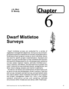 6 Chapter Dwarf Mistletoe Surveys