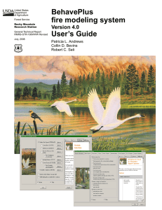 BehavePlus fire modeling system Version 4.0