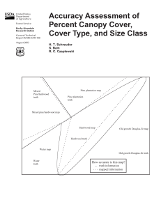 Accuracy Assessment of Percent Canopy Cover, Cover Type, and Size Class