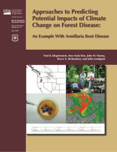 Approaches to Predicting Potential Impacts of Climate Change on Forest Disease: