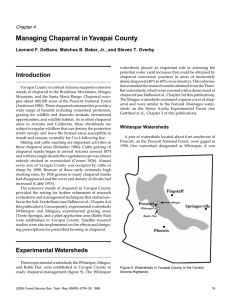 Managing Chaparral in Yavapai County Chapter 4