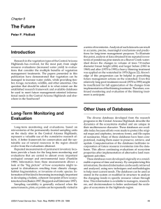 The Future Chapter 8 Peter F. Ffolliott